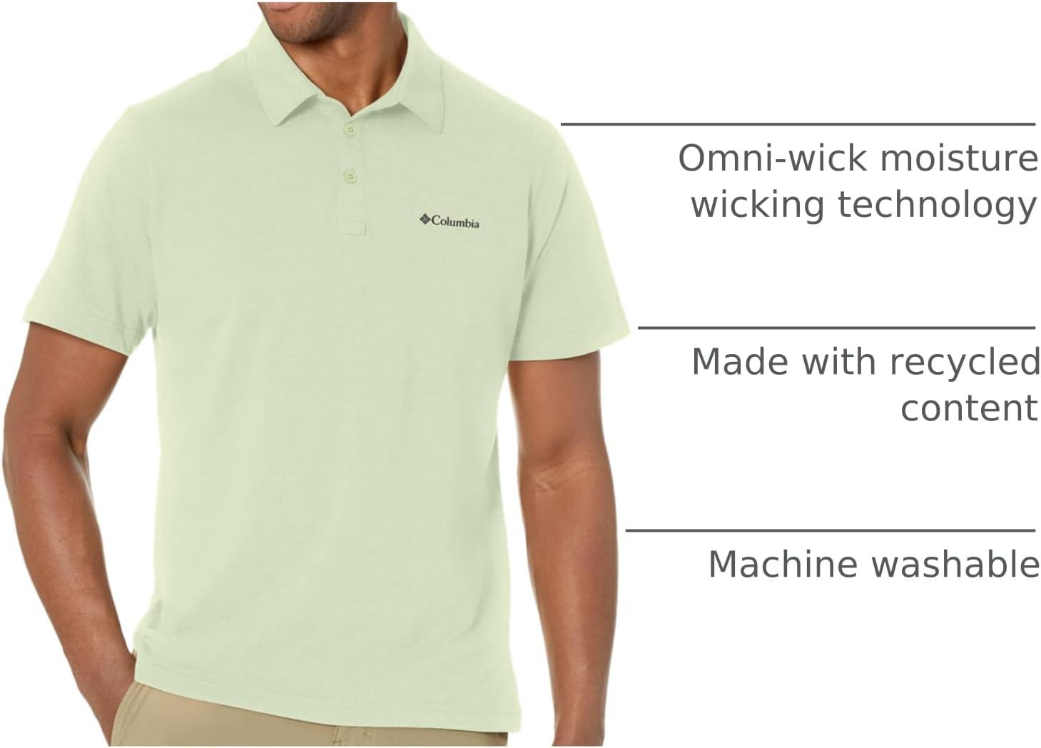 imageColumbia Mens Thistletown Ridge Polo Sp21Ice Green Heather