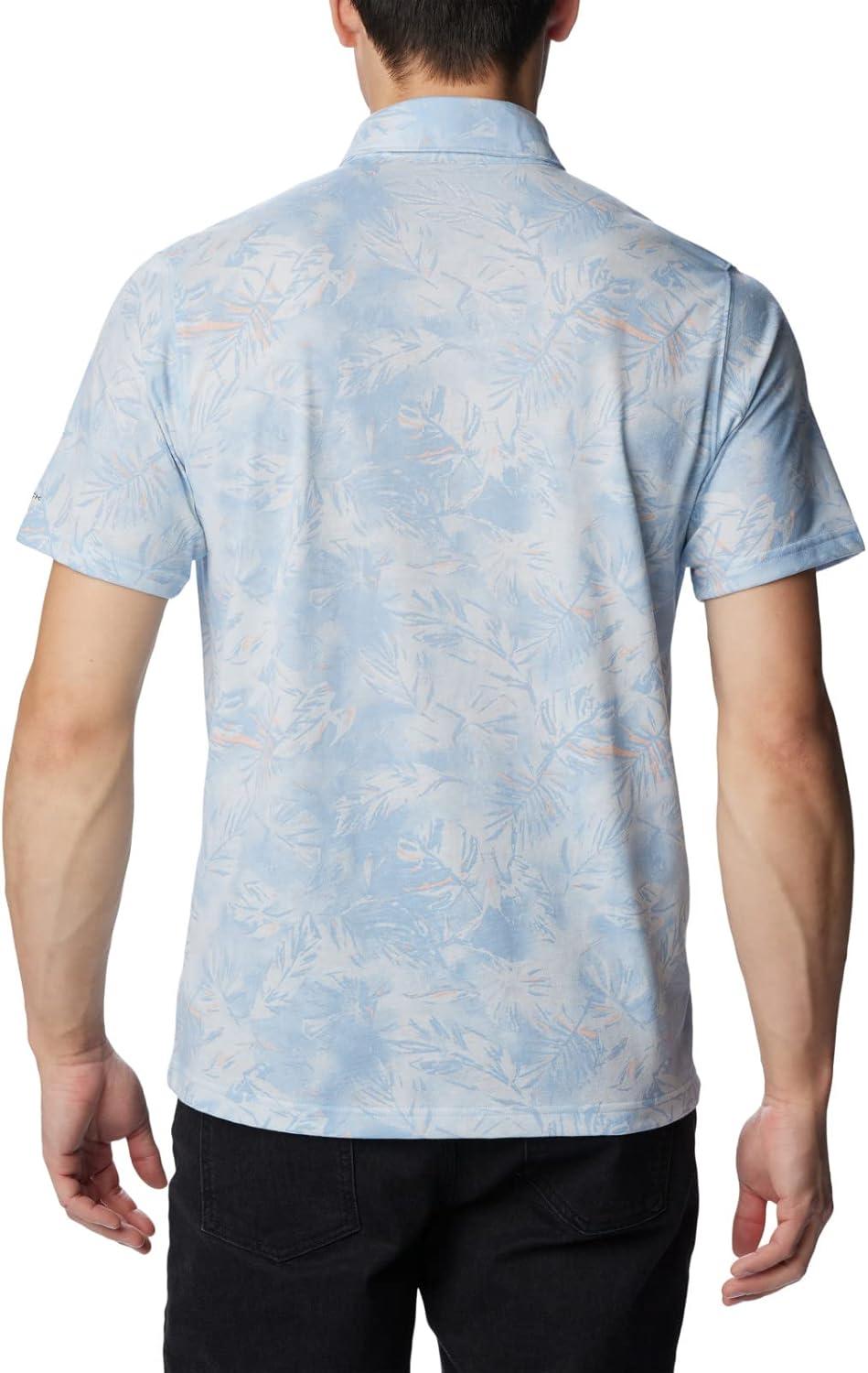 imageColumbia Mens Thistletown Ridge Polo Sp21Jet Stream Sketchy Paradise