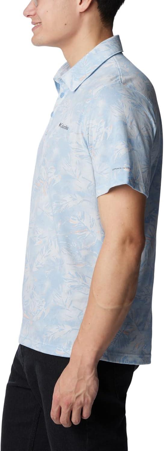 imageColumbia Mens Thistletown Ridge Polo Sp21Jet Stream Sketchy Paradise