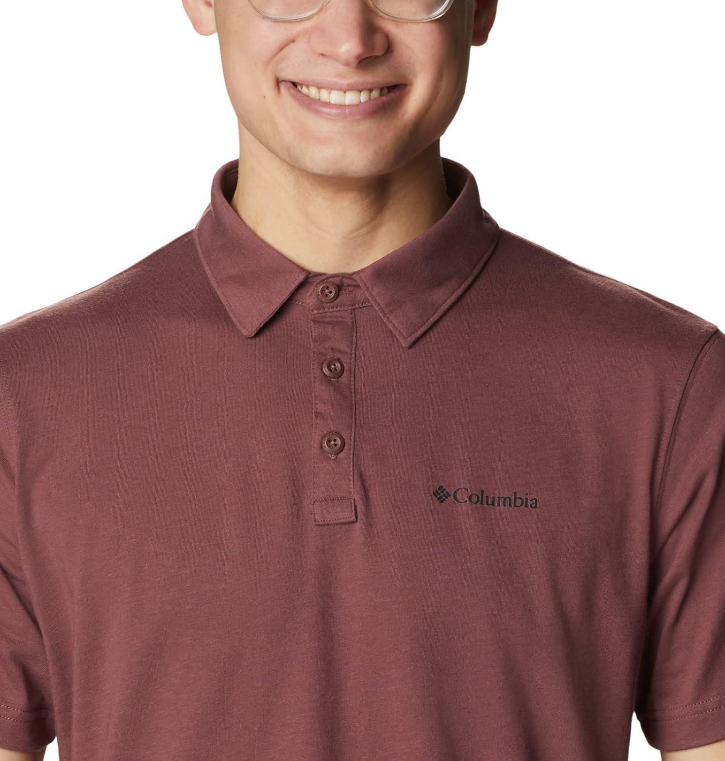 imageColumbia Mens Thistletown Ridge Polo Sp21Light Raisin