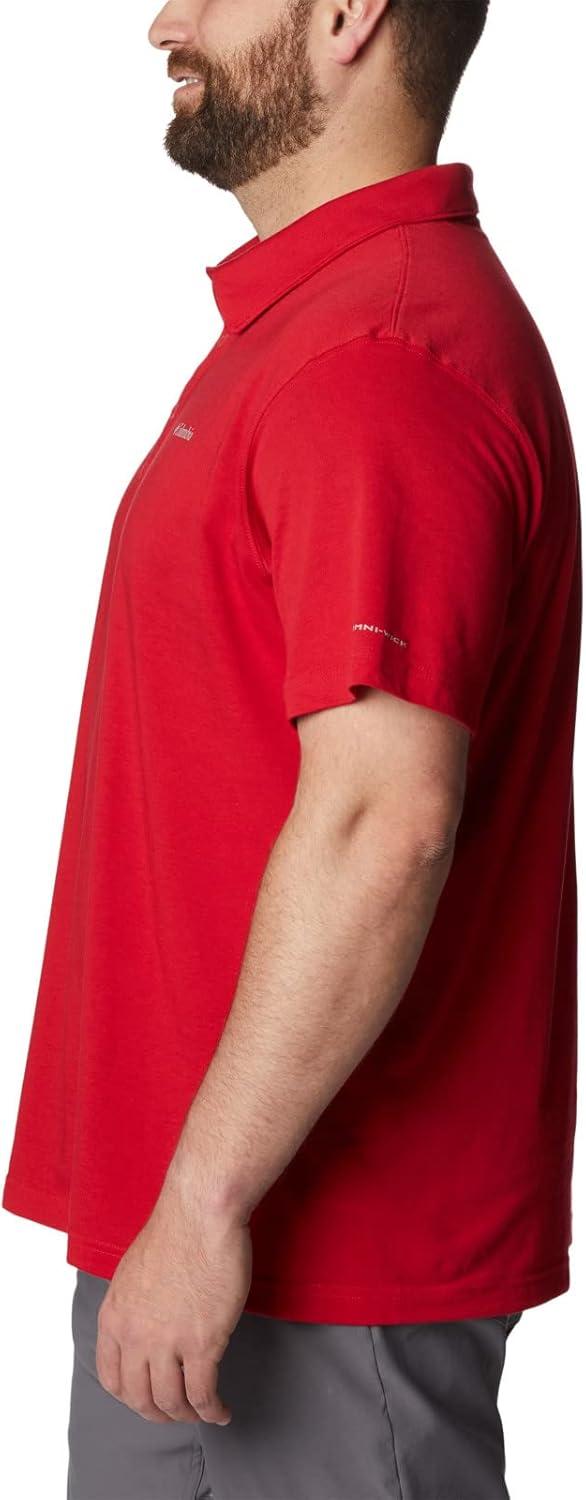 imageColumbia Mens Thistletown Ridge Polo Sp21Mountain Red Heather