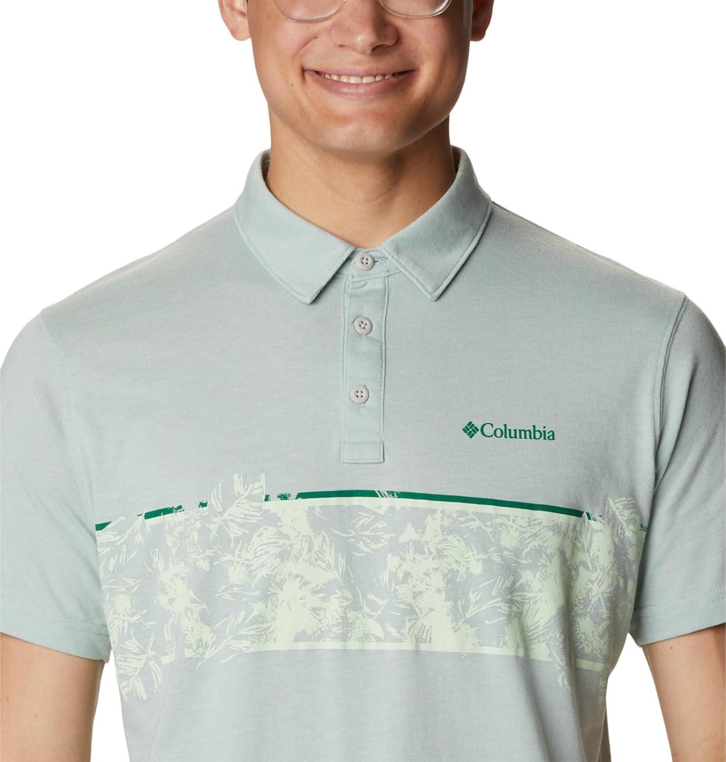 imageColumbia Mens Thistletown Ridge Polo Sp21Niagara Heather