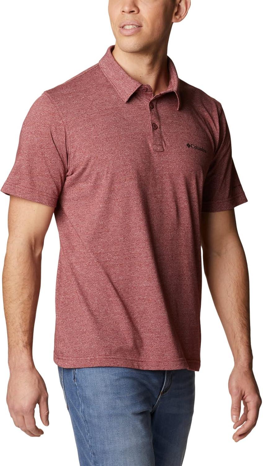 imageColumbia Mens Thistletown Ridge Polo Sp21Red Jasper Heather