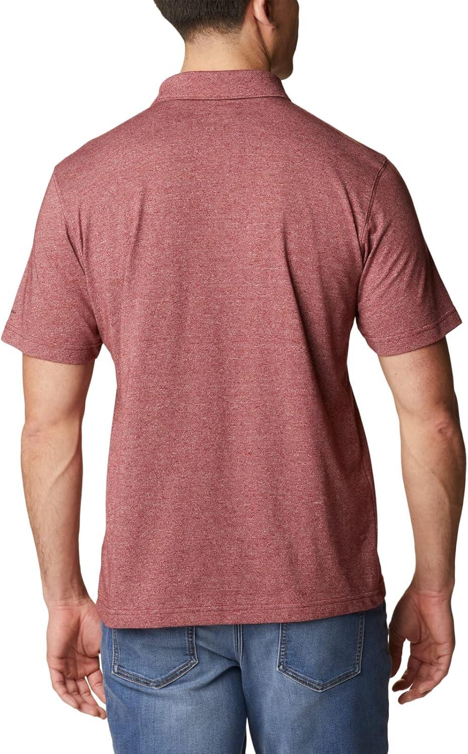 imageColumbia Mens Thistletown Ridge Polo Sp21Red Jasper Heather