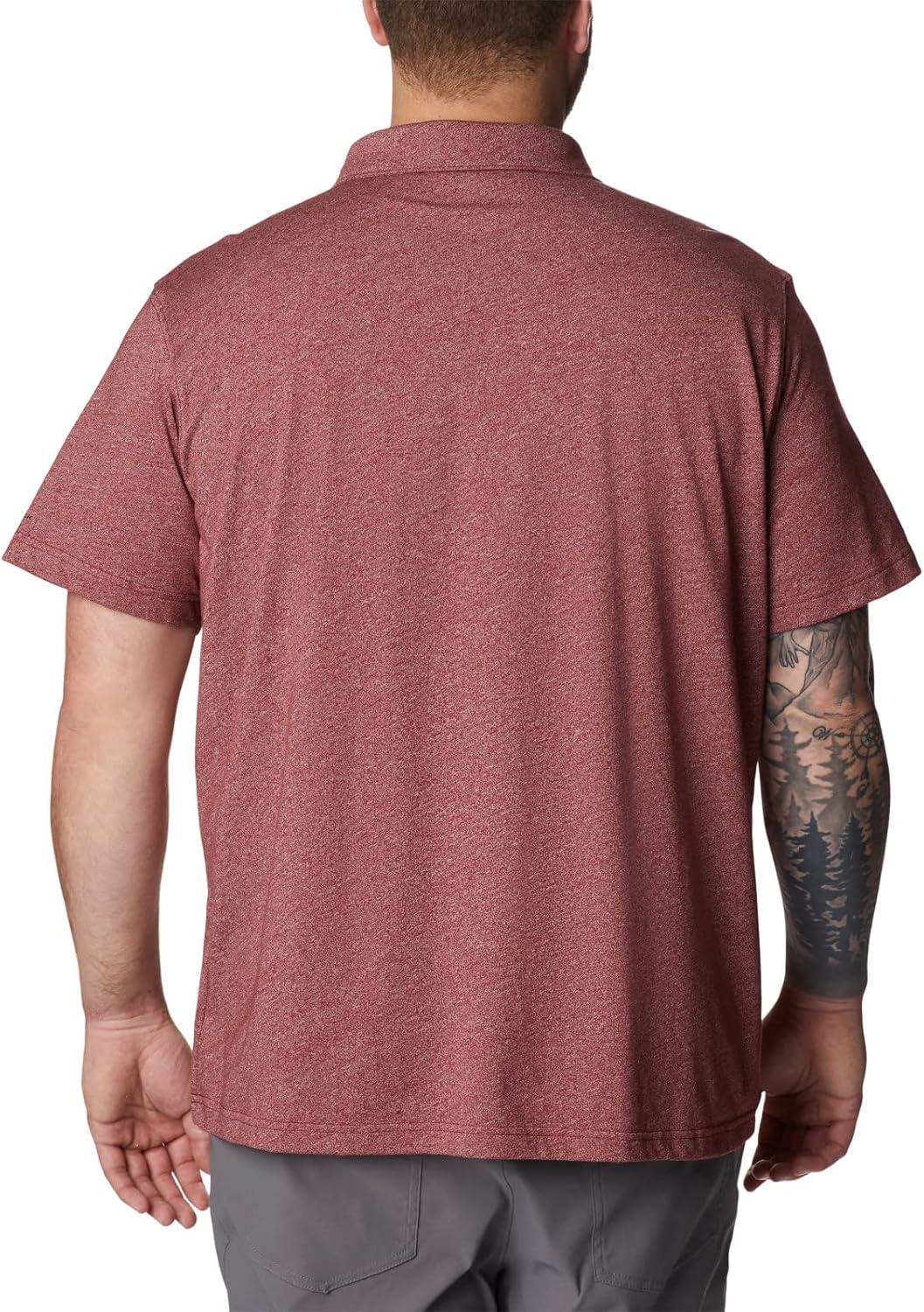 imageColumbia Mens Thistletown Ridge Polo Sp21Red Jasper Heather