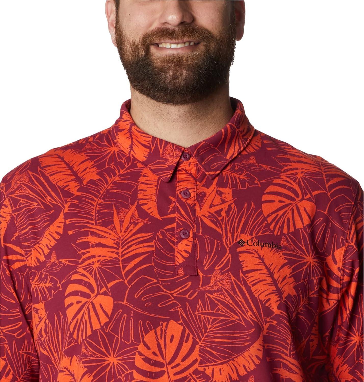 imageColumbia Mens Thistletown Ridge Polo Sp21Red Onion King Palms