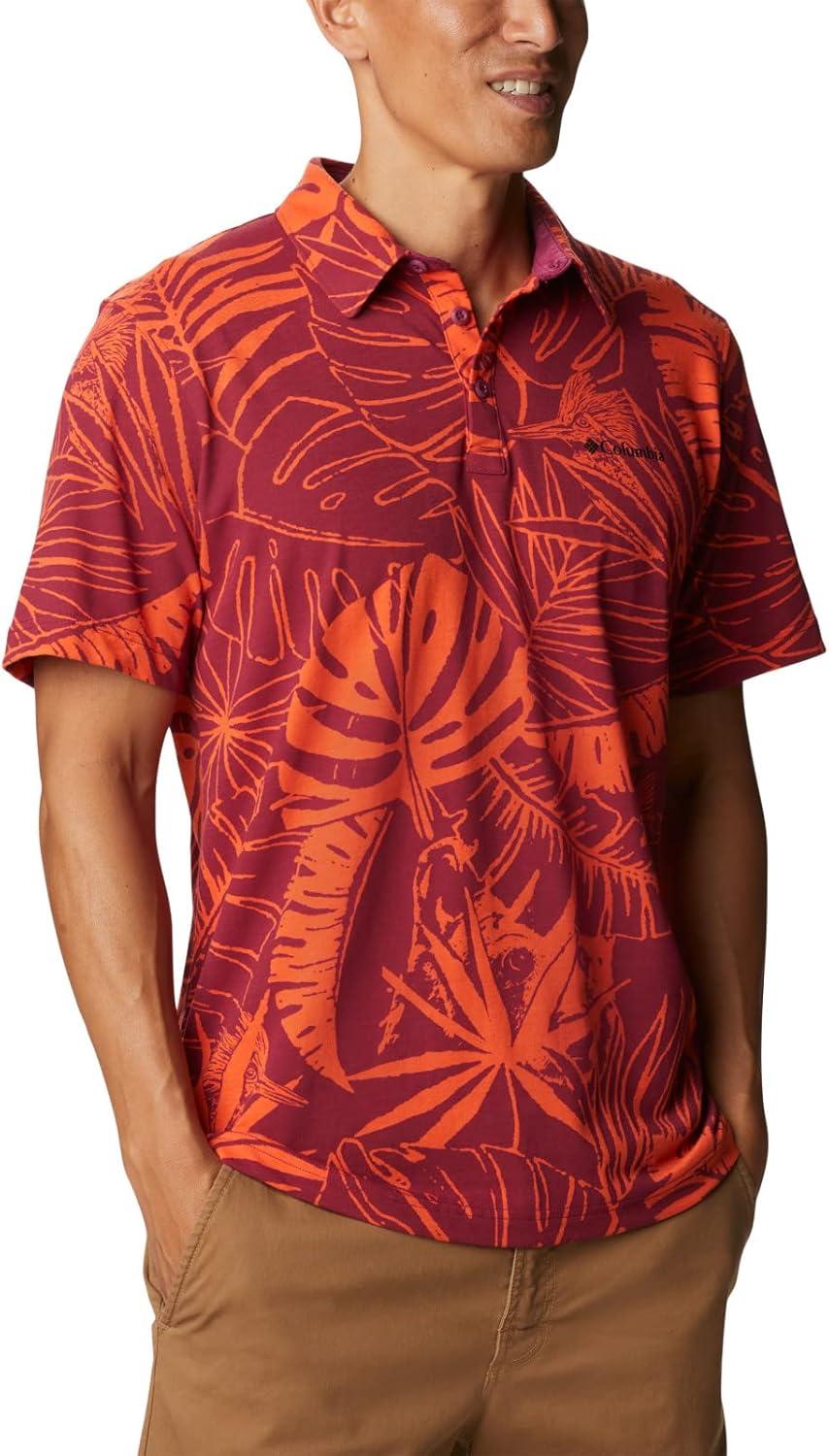 imageColumbia Mens Thistletown Ridge Polo Sp21Red Onion King Palms