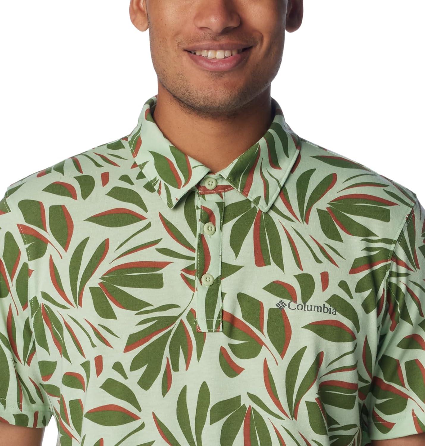 imageColumbia Mens Thistletown Ridge Polo Sp21Sage Leaf Areca