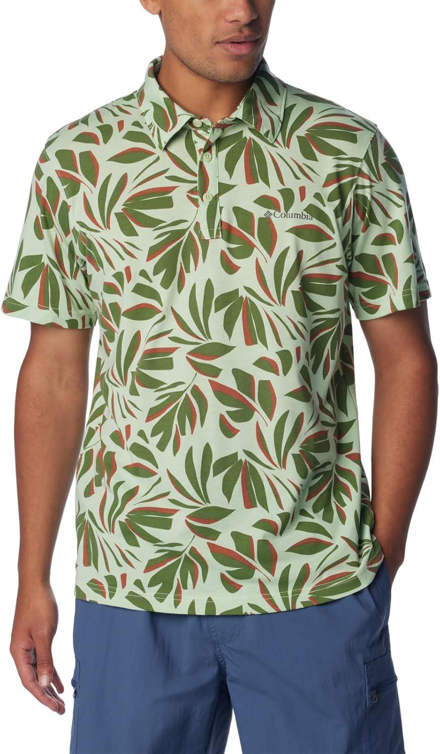 imageColumbia Mens Thistletown Ridge Polo Sp21Sage Leaf Areca