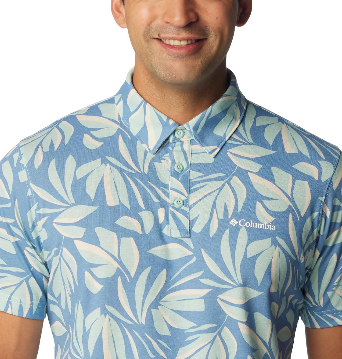 imageColumbia Mens Thistletown Ridge Polo Sp21Spray Areca