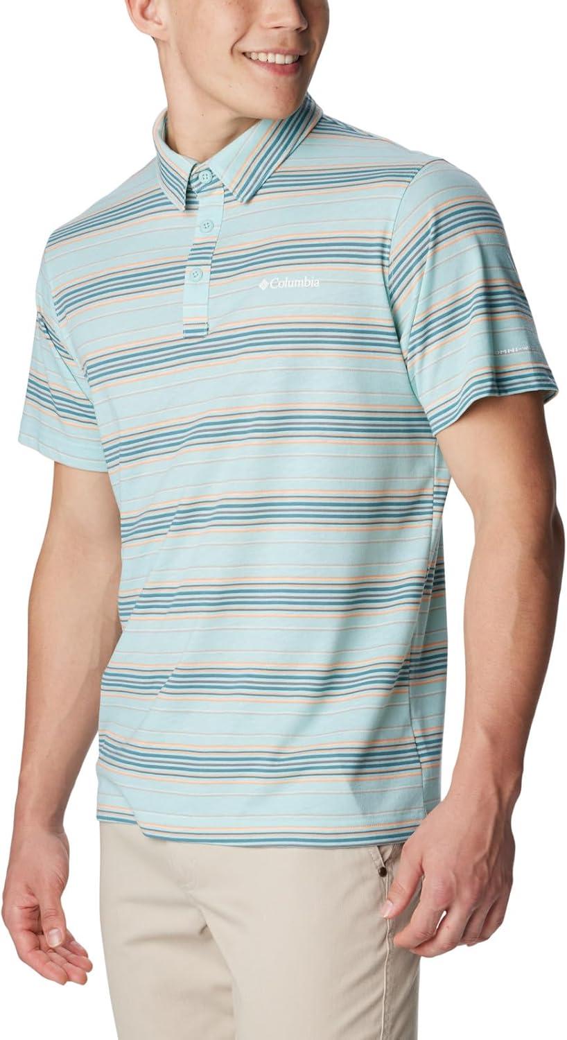 imageColumbia Mens Thistletown Ridge Polo Sp21Spray Thistletown Stripe