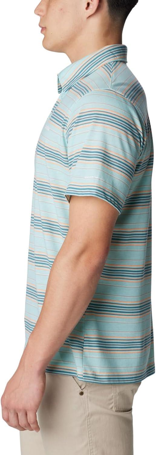 imageColumbia Mens Thistletown Ridge Polo Sp21Spray Thistletown Stripe