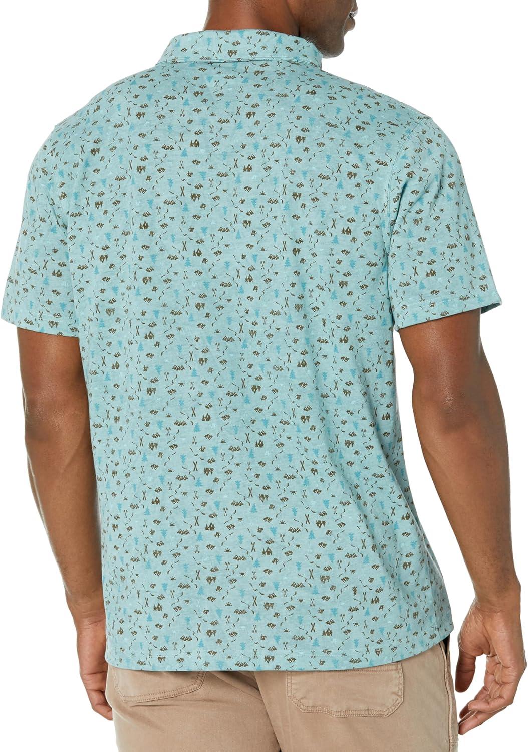 imageColumbia Mens Thistletown Ridge Polo Sp21Stone Blue Makin Tracks Print
