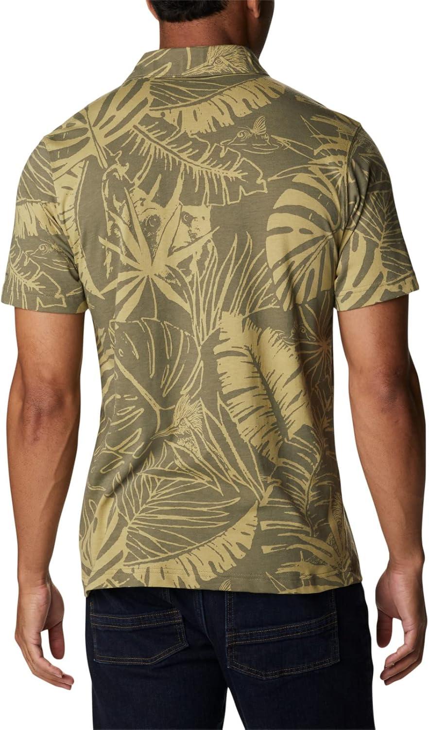 imageColumbia Mens Thistletown Ridge Polo Sp21Stone Green King Palms