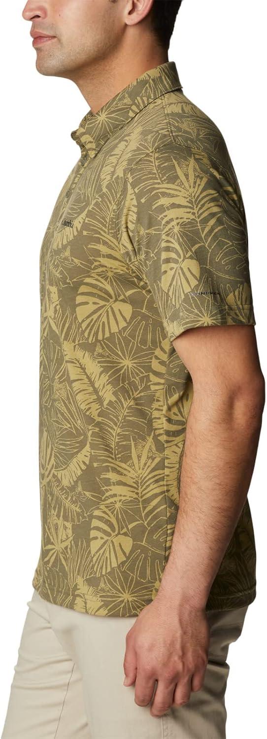 imageColumbia Mens Thistletown Ridge Polo Sp21Stone Green King Palms