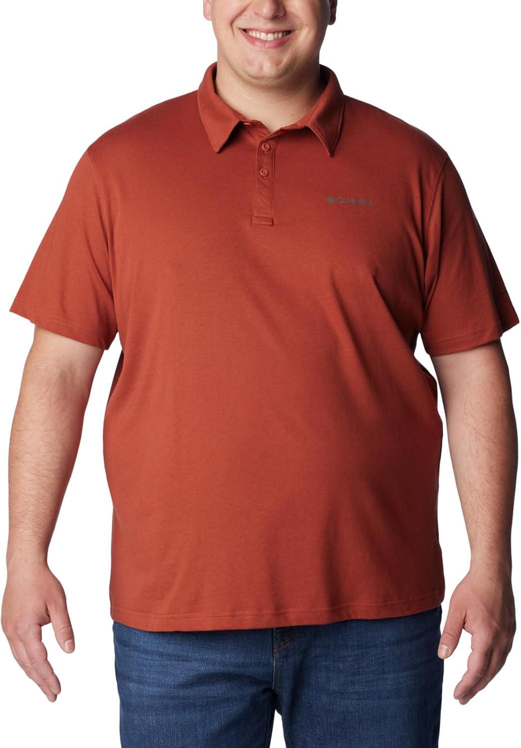 imageColumbia Mens Thistletown Ridge Polo Sp21Warp Red Heather