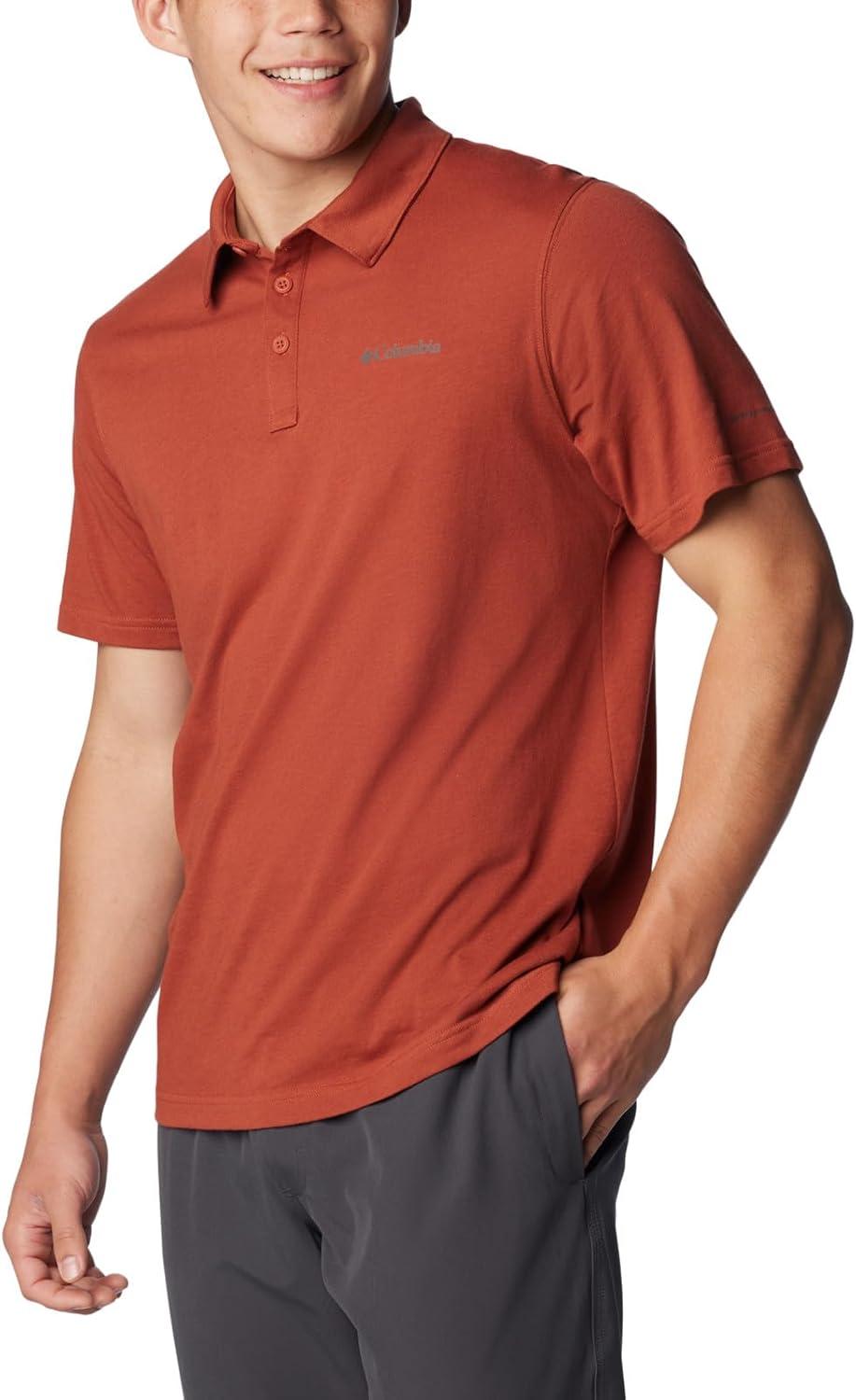 imageColumbia Mens Thistletown Ridge Polo Sp21Warp Red Heather
