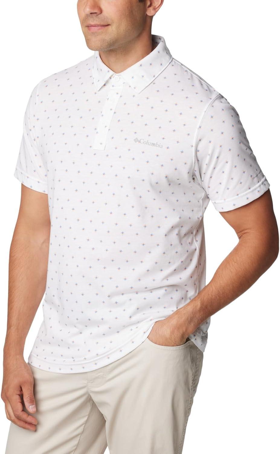 imageColumbia Mens Thistletown Ridge Polo Sp21White Dawn Dot