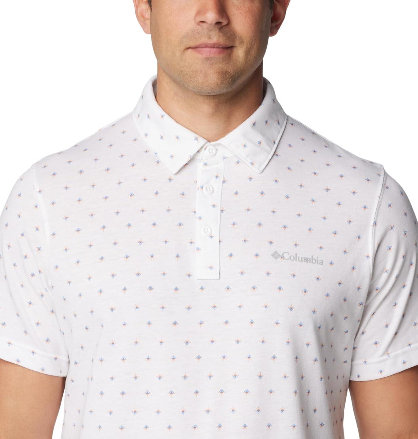 imageColumbia Mens Thistletown Ridge Polo Sp21White Dawn Dot