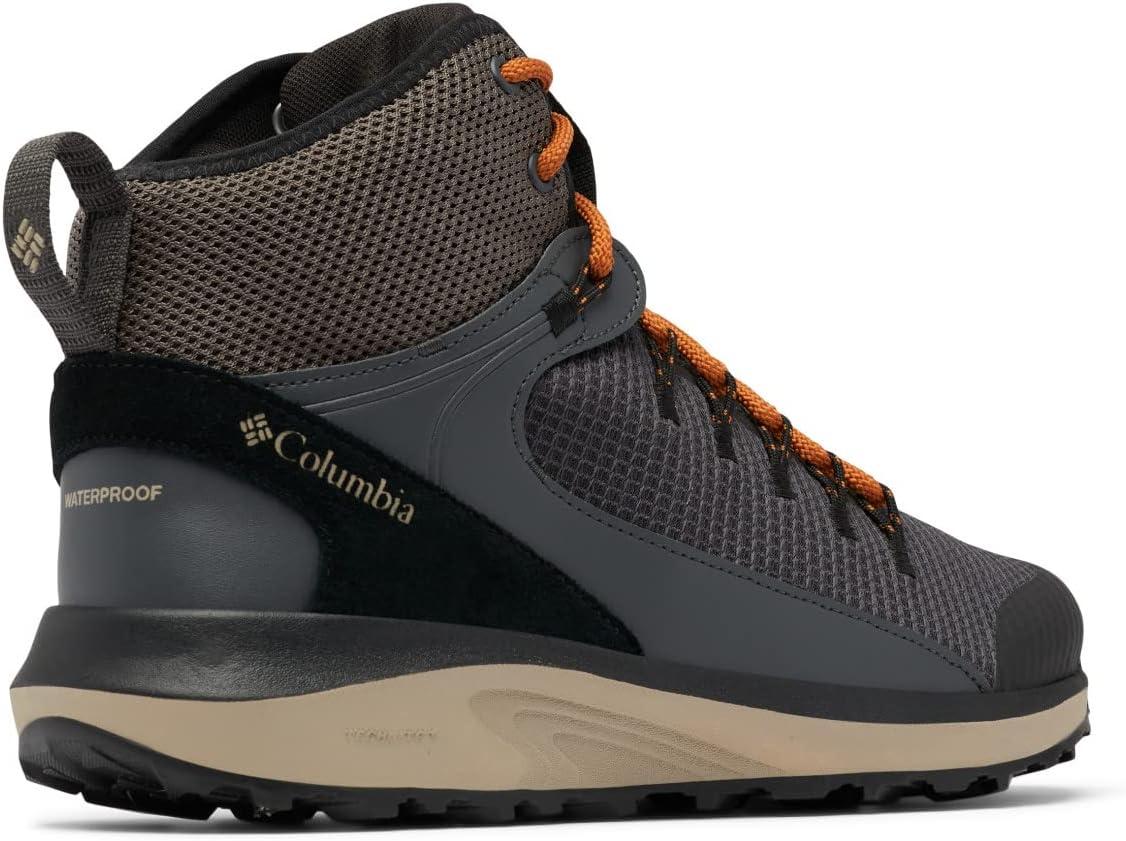 imageColumbia Mens Trailstorm Mid Waterproof Hiking ShoeDark GreyCaramel