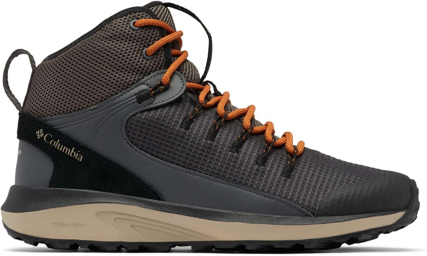 imageColumbia Mens Trailstorm Mid Waterproof Hiking ShoeDark GreyCaramel