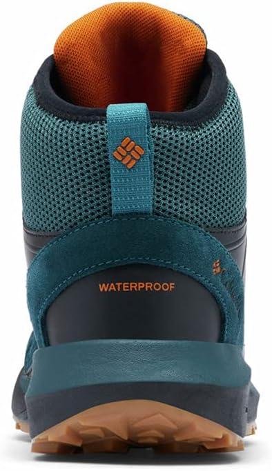 imageColumbia Mens Trailstorm Mid Waterproof Hiking ShoeDark Seas Persimmon
