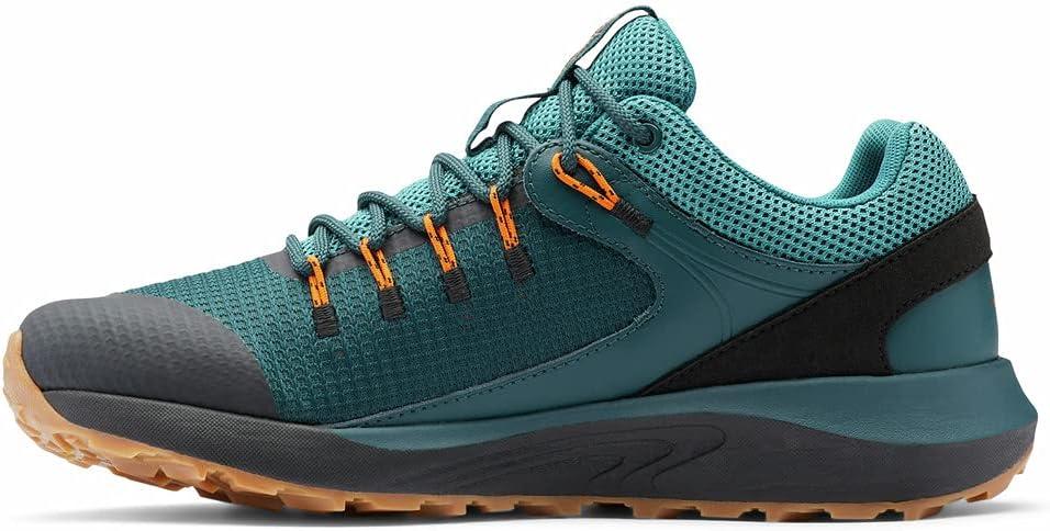 imageColumbia Mens Trailstorm Waterproof Hiking ShoeGreen Dark Seas X Persimmon