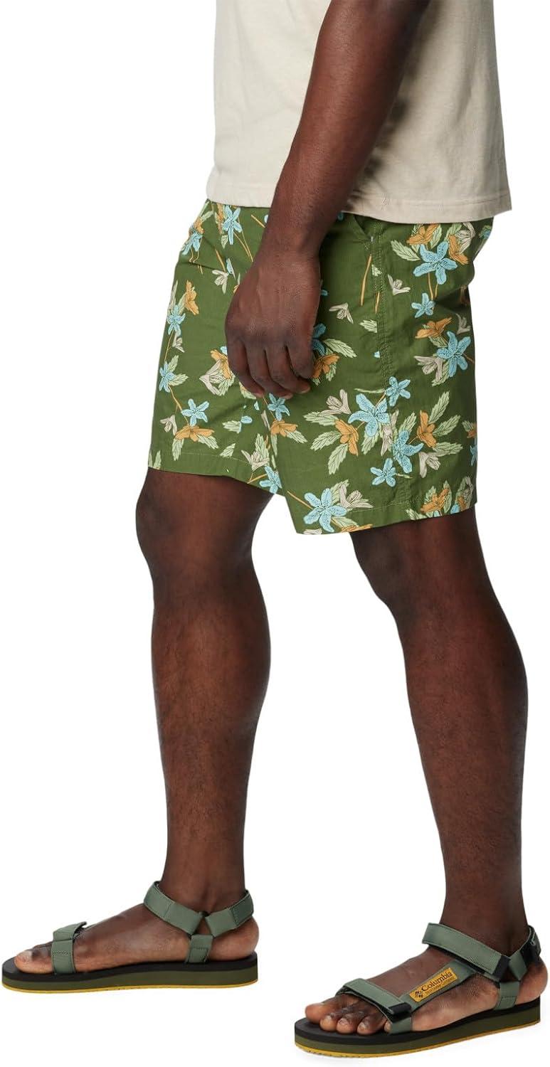 imageColumbia Mens Washed Out Printed ShortCanteen Tiger Lilies
