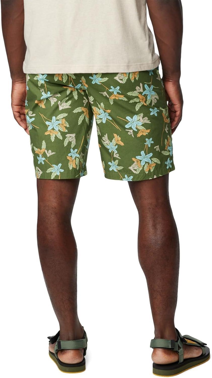imageColumbia Mens Washed Out Printed ShortCanteen Tiger Lilies