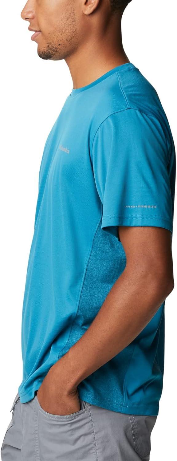 imageColumbia Mens Zero Ice CirroCool Short Sleeve ShirtDeep MarineDeep Marine Heather