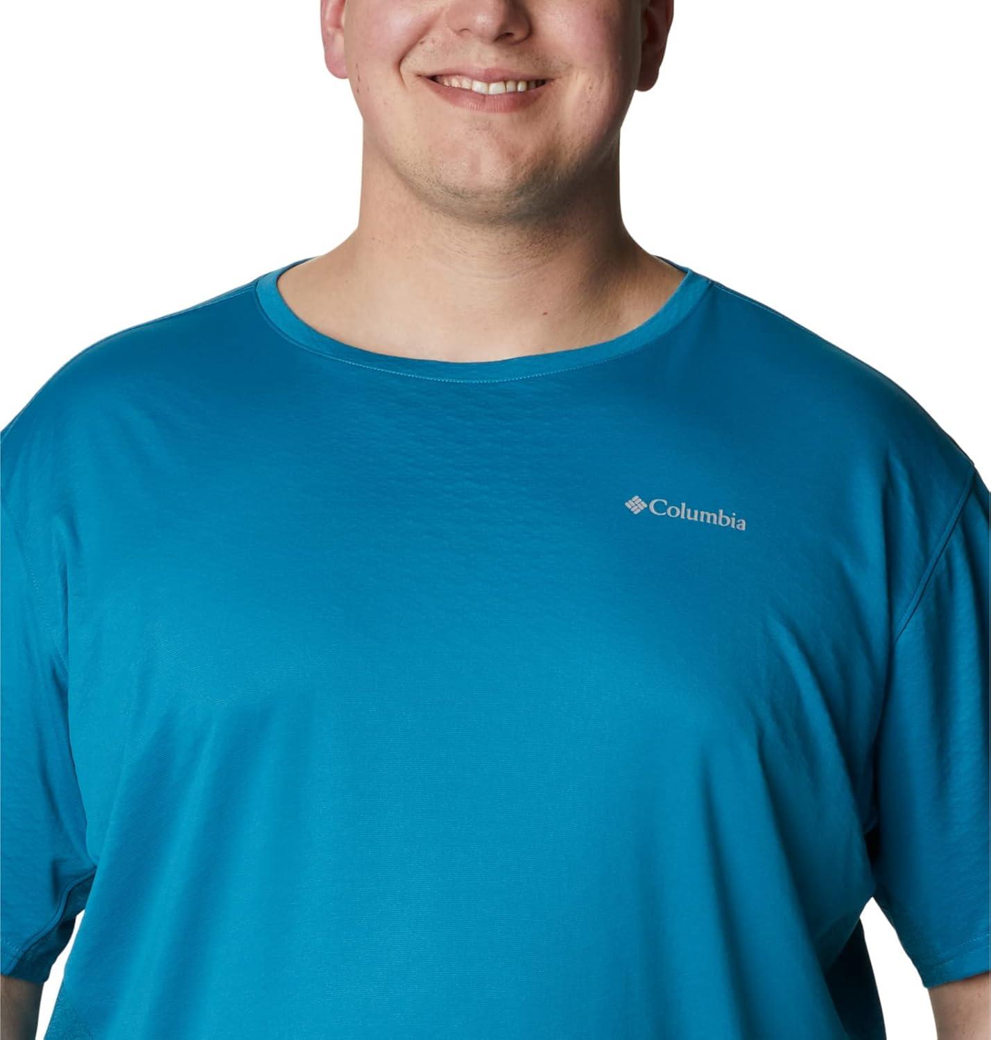 imageColumbia Mens Zero Ice CirroCool Short Sleeve ShirtDeep MarineDeep Marine Heather