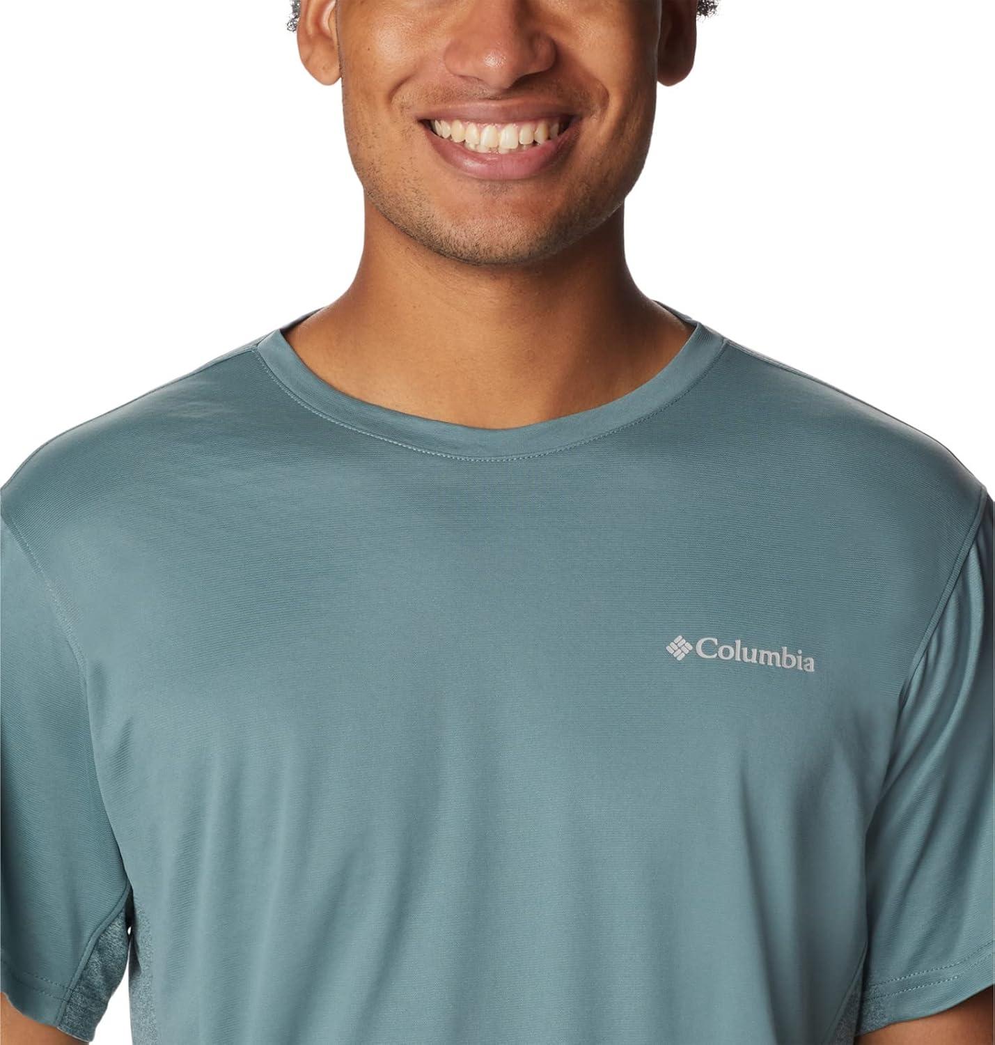 imageColumbia Mens Zero Ice CirroCool Short Sleeve ShirtMetalMetal Heather
