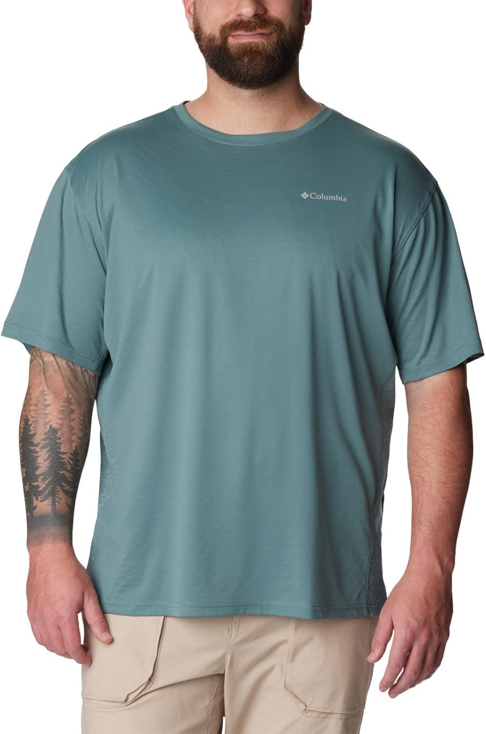 imageColumbia Mens Zero Ice CirroCool Short Sleeve ShirtMetalMetal Heather