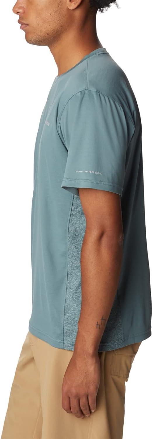 imageColumbia Mens Zero Ice CirroCool Short Sleeve ShirtMetalMetal Heather