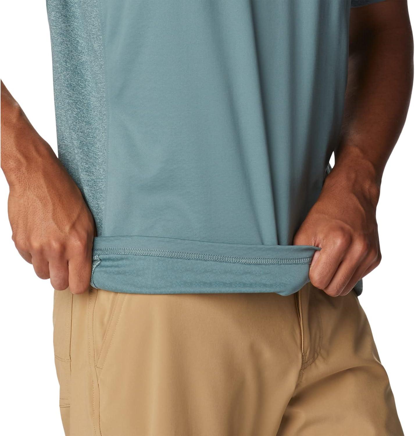 imageColumbia Mens Zero Ice CirroCool Short Sleeve ShirtMetalMetal Heather