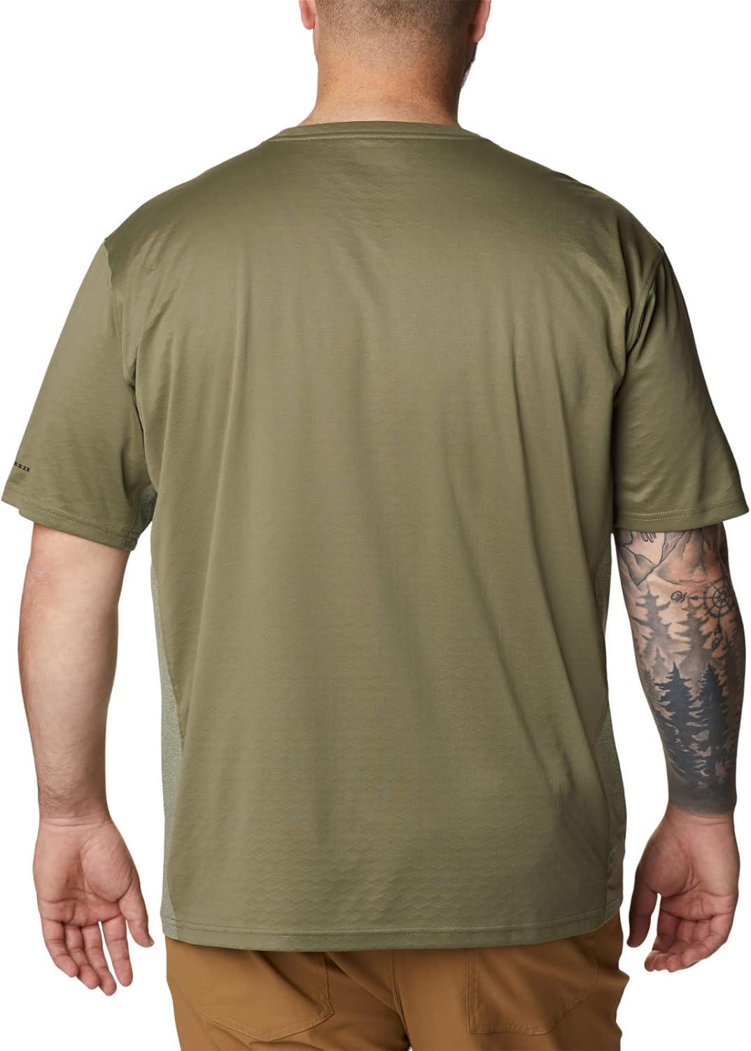 imageColumbia Mens Zero Ice CirroCool Short Sleeve ShirtStone GreenStone Green Heather