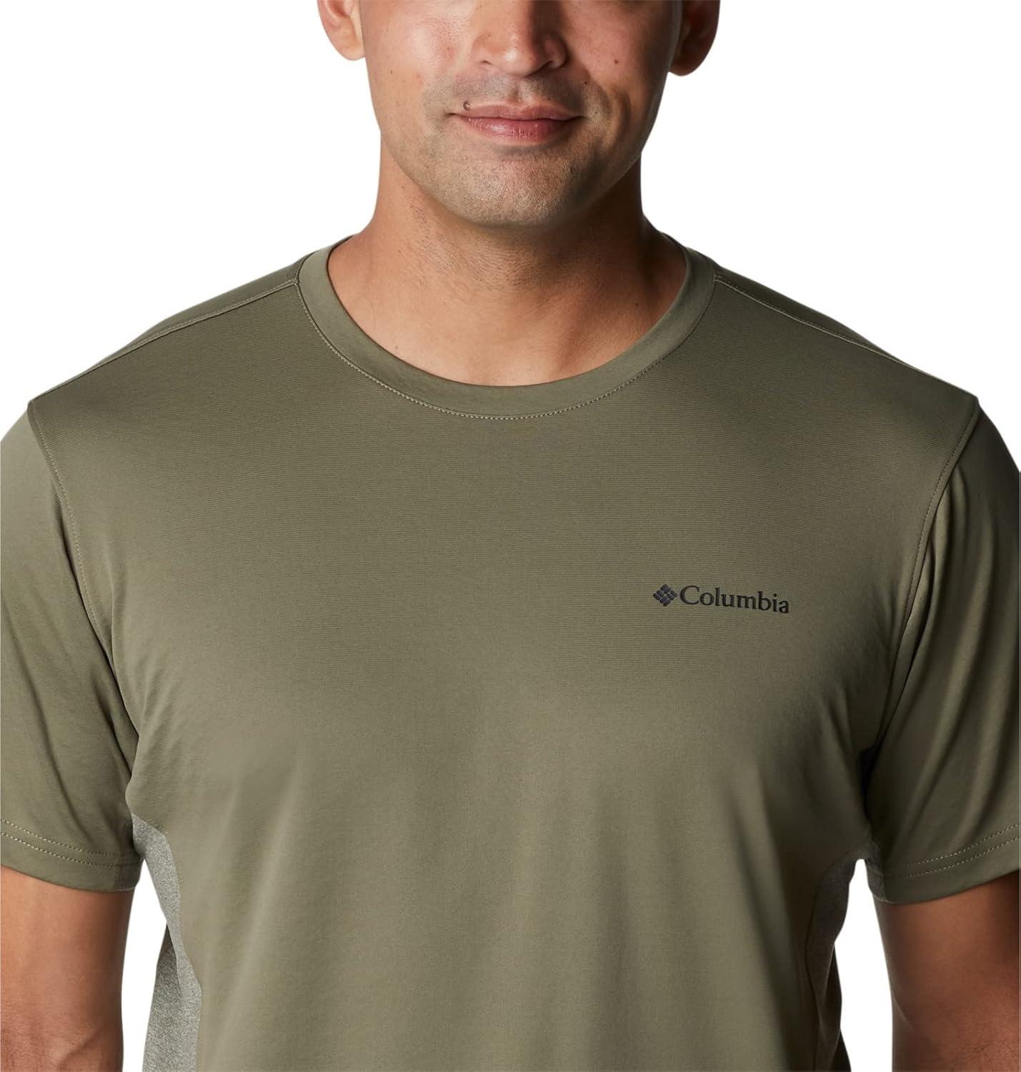 imageColumbia Mens Zero Ice CirroCool Short Sleeve ShirtStone GreenStone Green Heather