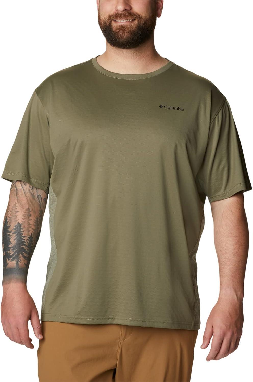 imageColumbia Mens Zero Ice CirroCool Short Sleeve ShirtStone GreenStone Green Heather