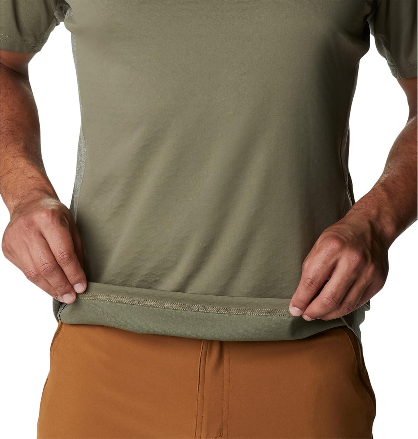 imageColumbia Mens Zero Ice CirroCool Short Sleeve ShirtStone GreenStone Green Heather