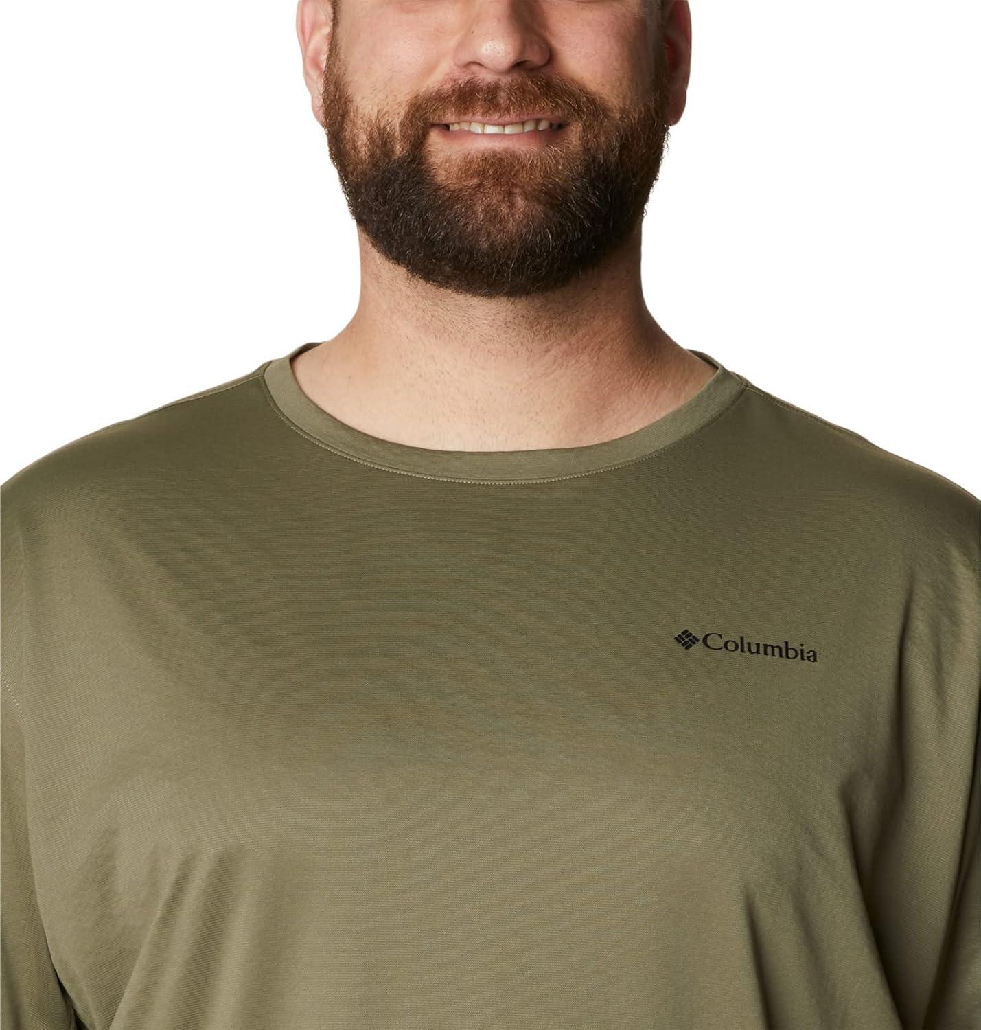 imageColumbia Mens Zero Ice CirroCool Short Sleeve ShirtStone GreenStone Green Heather