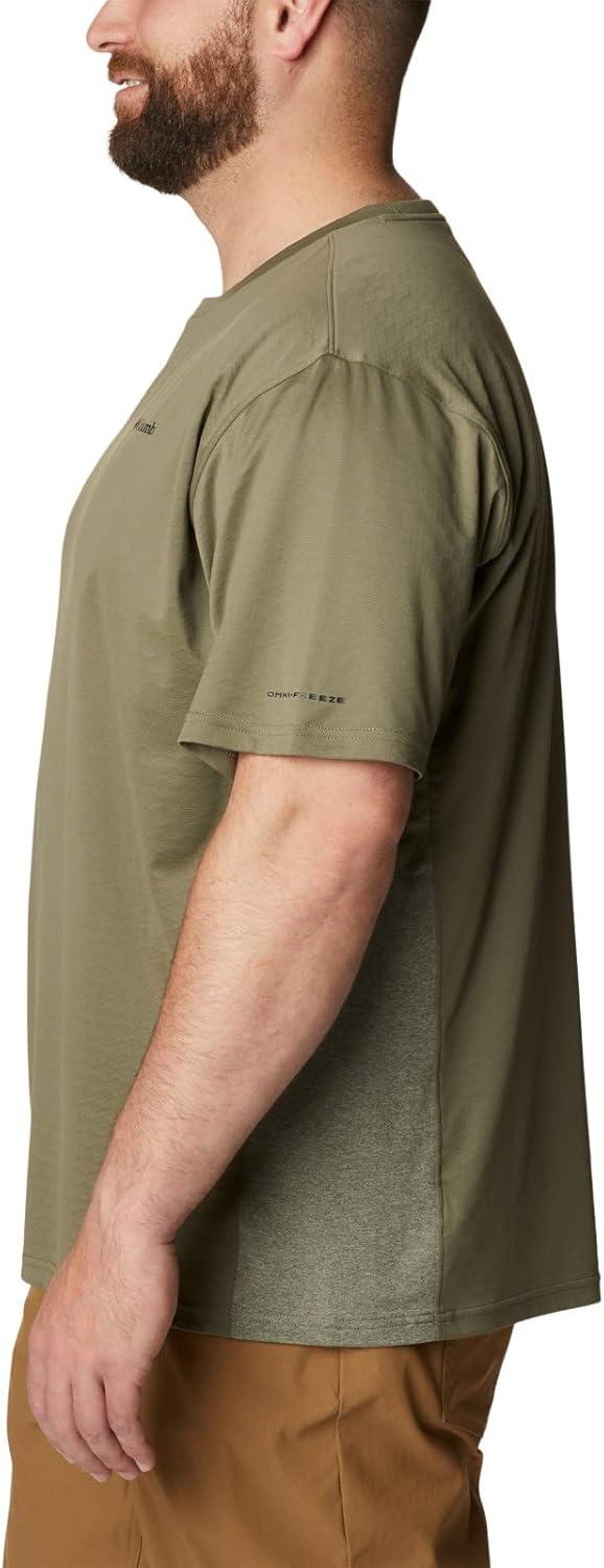 imageColumbia Mens Zero Ice CirroCool Short Sleeve ShirtStone GreenStone Green Heather