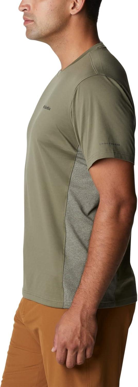 imageColumbia Mens Zero Ice CirroCool Short Sleeve ShirtStone GreenStone Green Heather