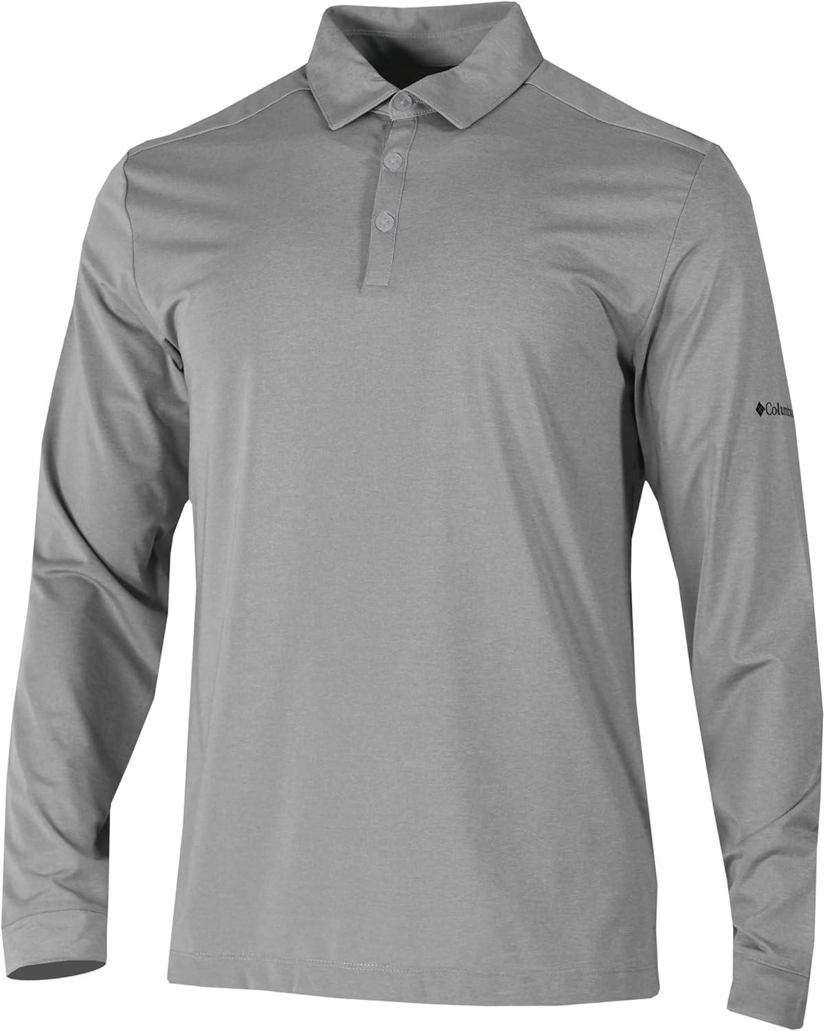 imageColumbia OmniWick Pin High Long Sleeve PoloGrey
