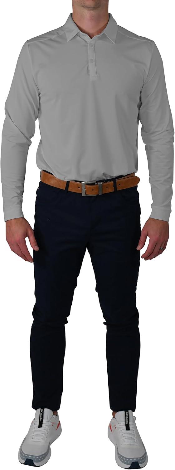 imageColumbia OmniWick Pin High Long Sleeve PoloGrey