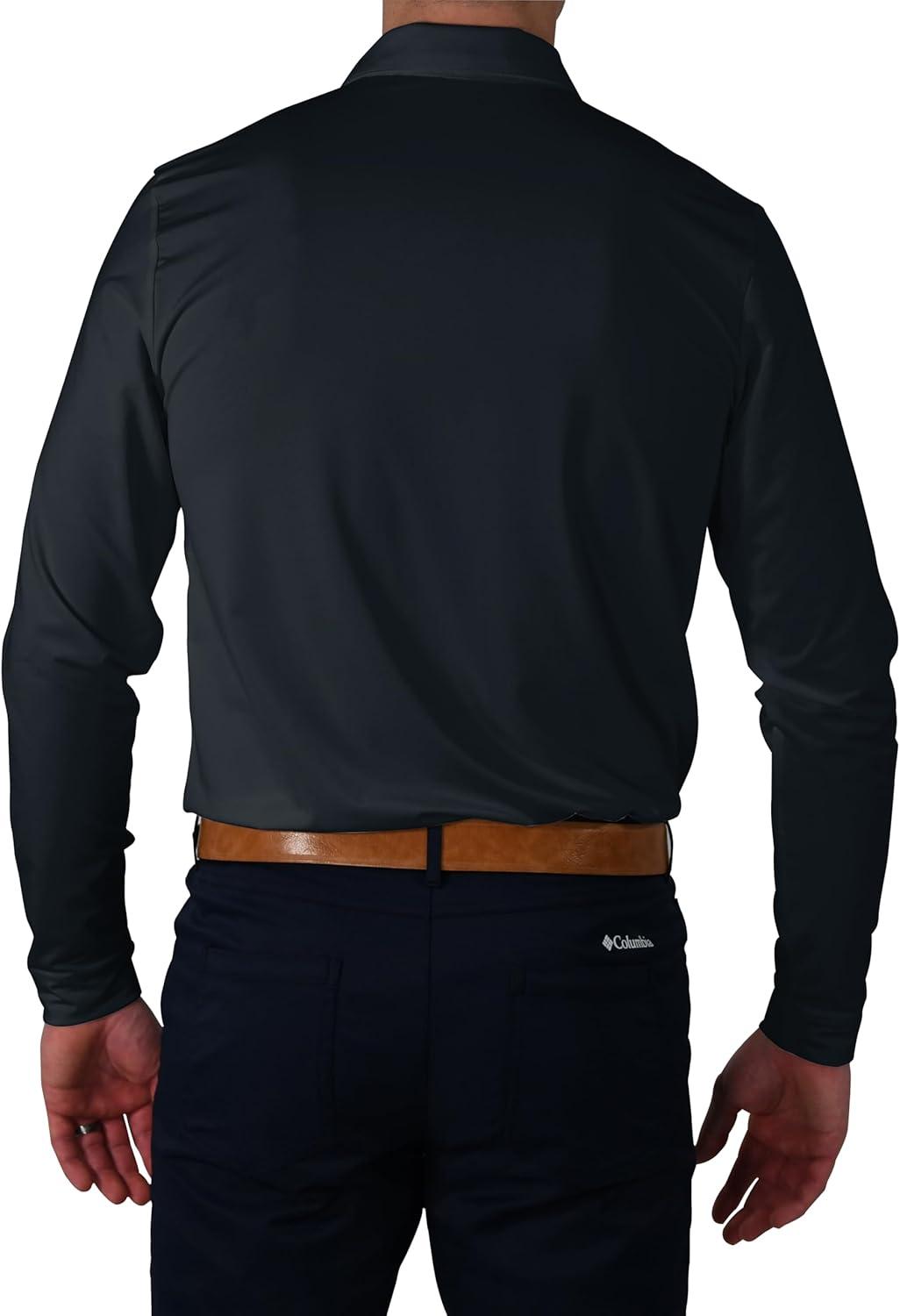 imageColumbia OmniWick Pin High Long Sleeve PoloMidnight Black