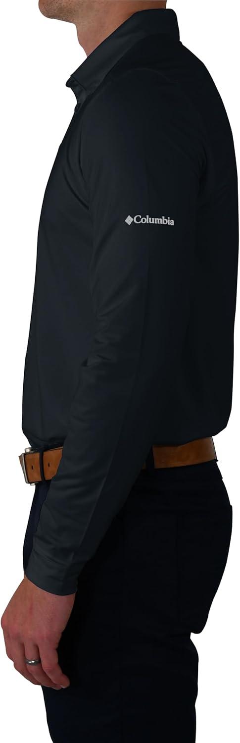 imageColumbia OmniWick Pin High Long Sleeve PoloMidnight Black