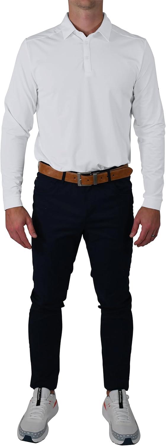 imageColumbia OmniWick Pin High Long Sleeve PoloWhite