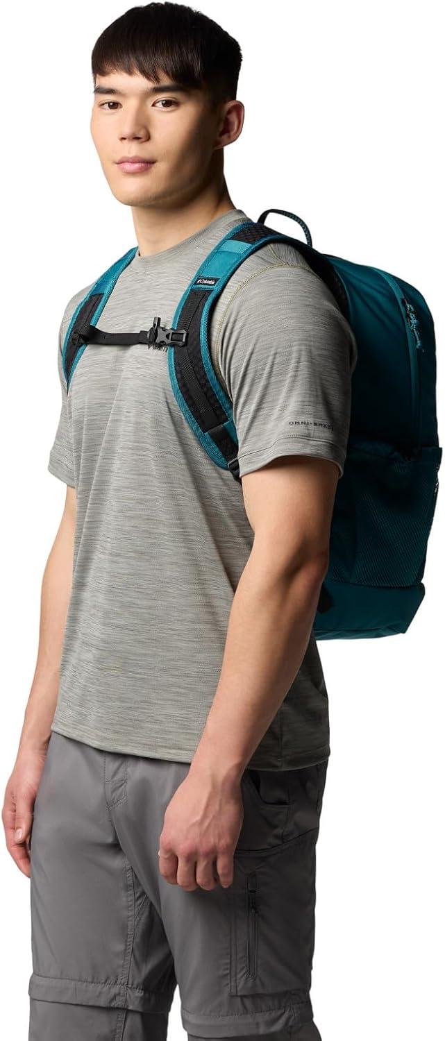 imageColumbia Unisex Echo Mountain 25L Backpack CanoeDark Stone One SizeRiver BlueBlack