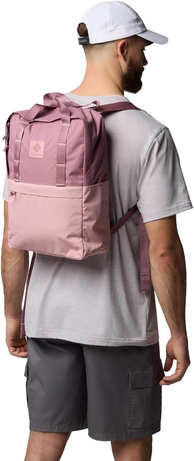 imageColumbia Unisex Trail Traveler 18L Backpack Rain ForestCollegiate Navy One SizeFigEraser Pink