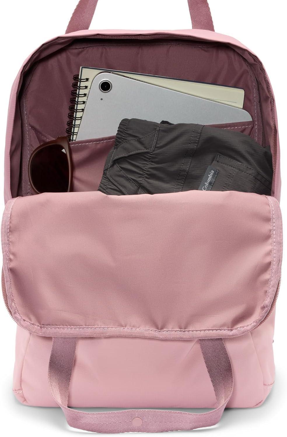 imageColumbia Unisex Trail Traveler 18L Backpack Rain ForestCollegiate Navy One SizeFigEraser Pink